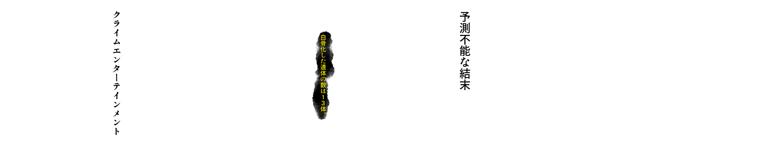 13人の子どもたちの白骨死体が見つかった、通称″灰川邸事件〝。現場に残された謎のマークが、7年の時を経て、再び姿を現す。不可解な共同生活、″父〝と呼ばれる容疑者、事件の6人の生存者、幾重にも隠された真実。降り積もる謎が予測不能な結末へ誘う、ヒューマンサスペンス！2024年、若者たちが社会や家族からの逃げ場所として、たむろしている都内某所。そこで、突如１人の少女が失踪する事件が…そして、遡ること7年。2017年、とある洋館で少年少女監禁死体遺棄事件が起きた。遺体の数は13体。刑事・冴木仁が事件の解明に乗り出した。被疑者は、屋敷の主・灰川十三。消息不明の謎の男だ。彼が犯人かと思われたのだが……かつて一緒に洋館に住んでいた子供たちは、灰川の犯行を否定する。そんな中、現れたのは灰川を父と慕う謎の女性・蓮水花音だった。事件を追う冴木と花音。そして、次第に明らかになっていく真犯人の存在……過去と現在をつなぐ事件の真相とは、いったい―――かつて一緒に洋館に住んでいた子供たちは、灰川の犯行を否定する。そんな中、現れたのは灰川を父と慕う謎の女性・蓮水花音だった。事件を追う冴木と花音。そして、次第に明らかになっていく真犯人の存在……過去と現在をつなぐ事件の真相とは、いったい―――はたして、事件の真犯人は…！？謎が新たな謎を呼び、過去と現在が交差する、クライムエンターテインメントの幕開け――