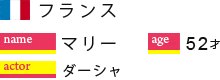 マリー　５２歳（フランス人）　ダーシャ